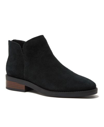 Lands' End Women's Essential Zip Up Ankle Booties