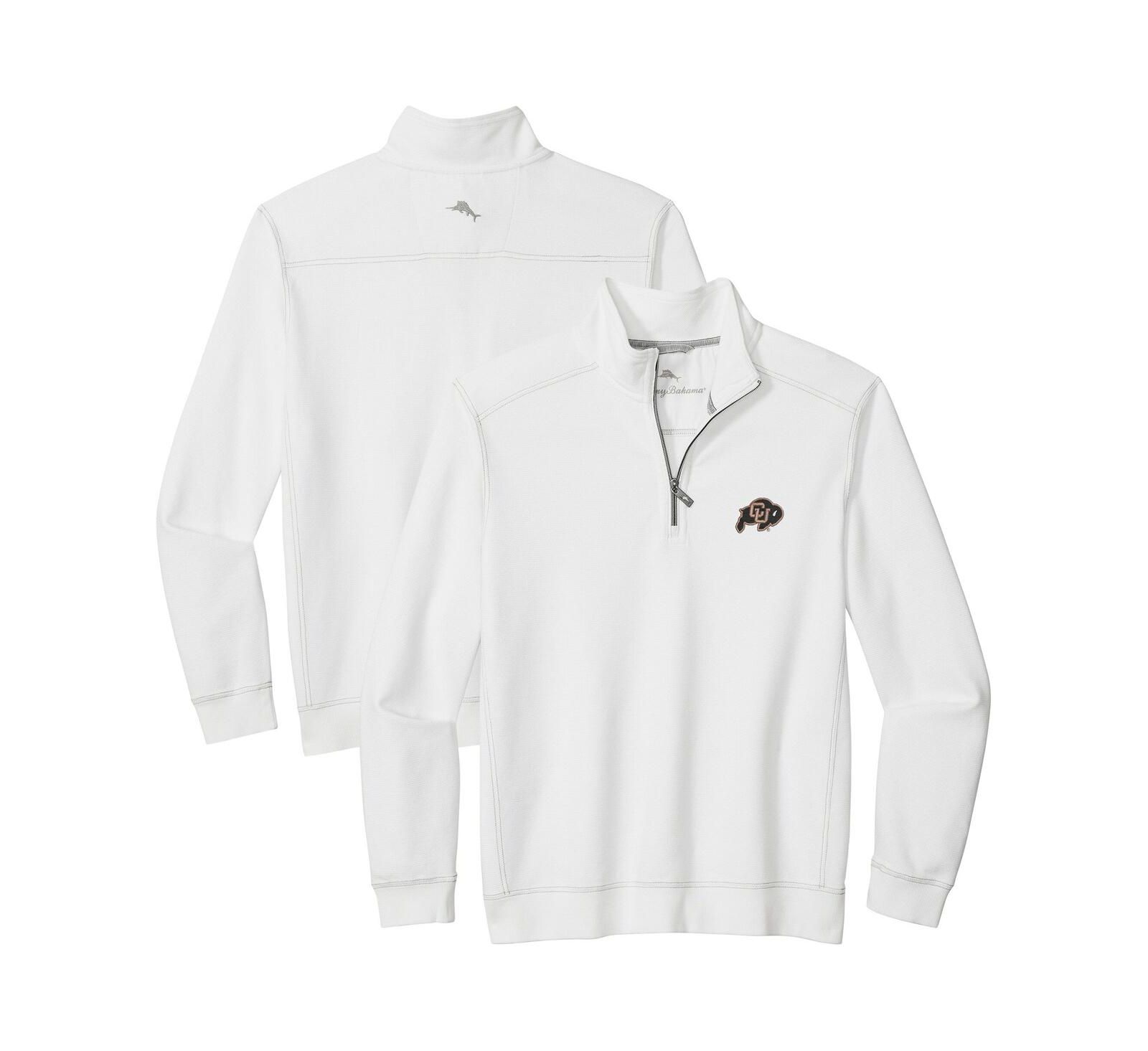Tommy Bahama Men's White Colorado Buffaloes Montego Bay Half-Zip Jacket