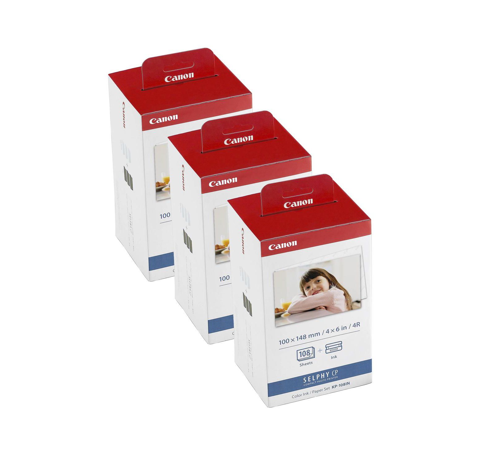 Canon 3 Pack KP-108IN Color Ink And Paper Set