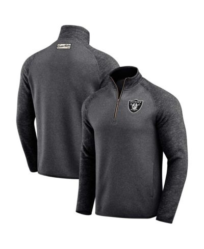 Мужская куртка Darius Rucker Collection by Fanatics Black Las Vegas Raiders Tonal Quarter-Zip