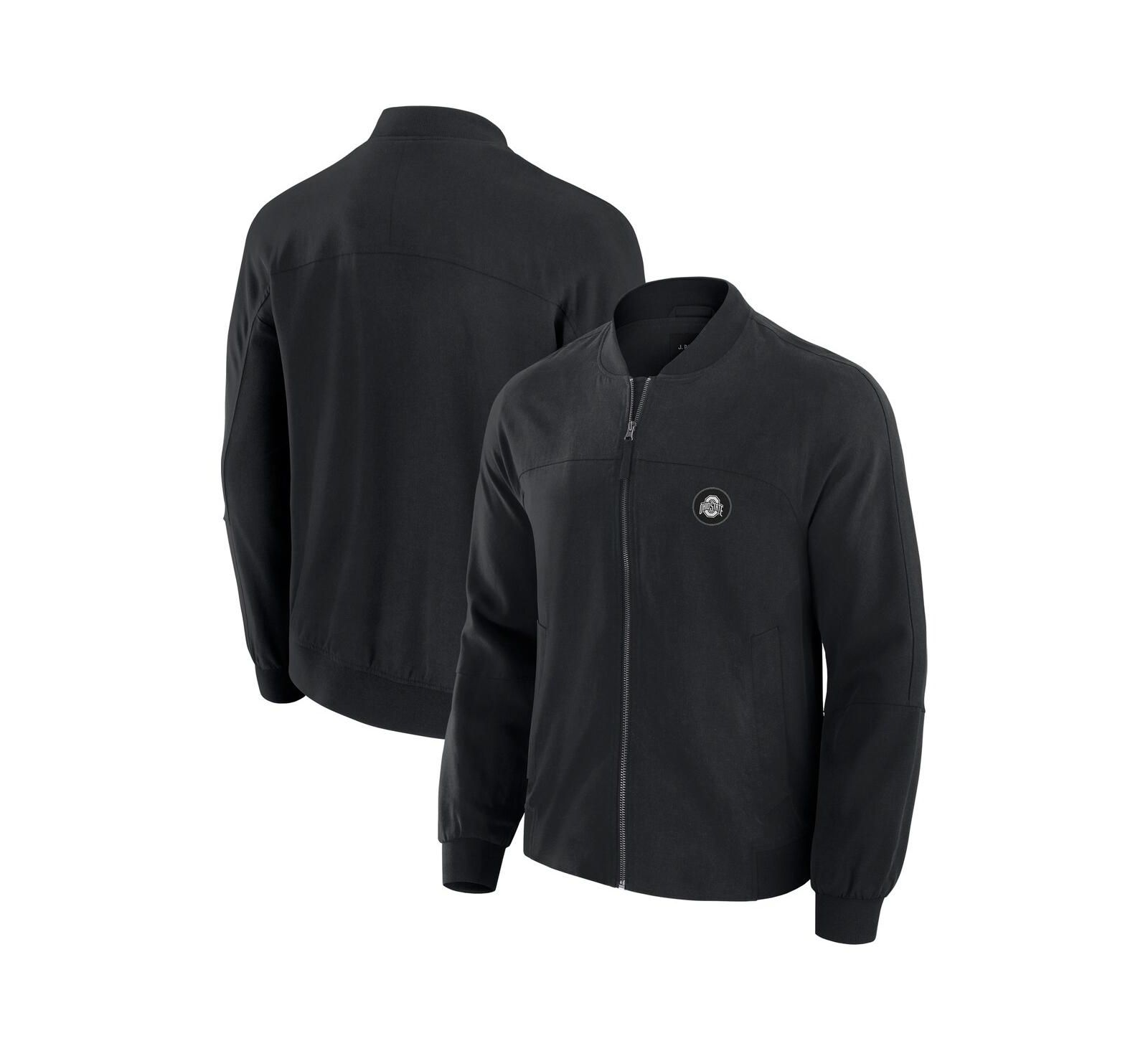 Мужская куртка J. Palmer Black Ohio State Buckeyes Lightweight Cover-4 Tri-Blend Full-Zip