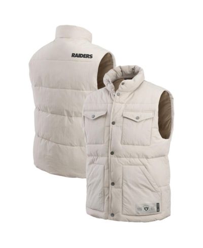 Мужской жилет Darius Rucker Collection by Fanatics Las Vegas Raiders Puffer Full-Snap, кремовый