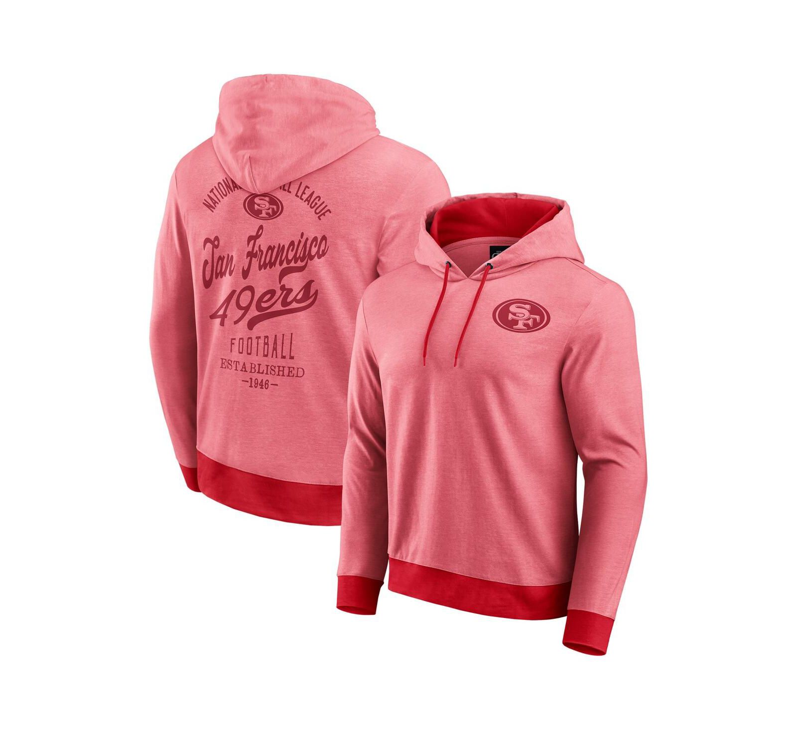 Darius Rucker Collection by Fanatics Men's Scarlet San Francisco 49ers Tonal Knit Pullover Hoodie