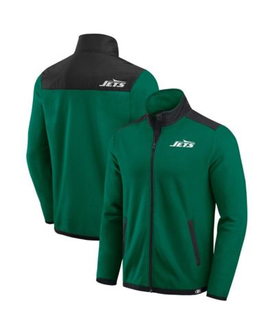 Darius Rucker Collection by Fanatics Men's Green New York Jets Color Block Polar Fleece Full-Zip Jacket