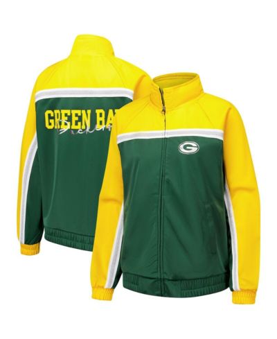 Женская куртка G-III 4Her by Carl Banks Green Bay Packers Post Game Full-Zip Track