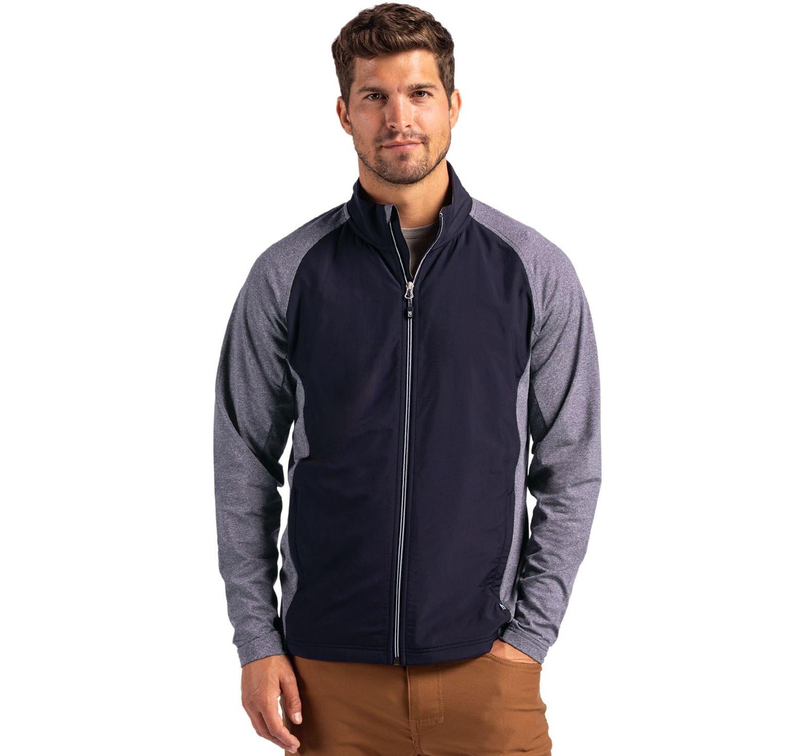 Мужская куртка Cutter & Buck Adapt Eco Knit Hybrid Recycled Full Zip
