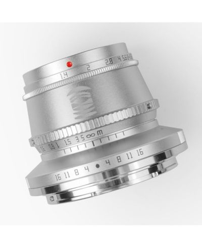 Объектив TTArtisan 35mm f/1.4 для Fujifilm X, серебристый