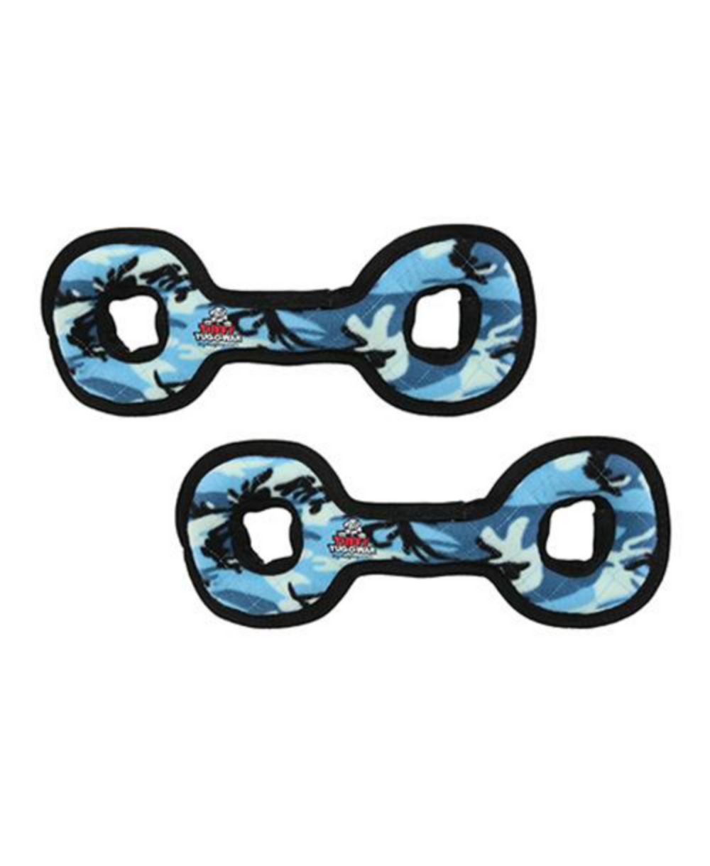 Tuffy игрушка для собак Tug-O-War Camo Blue, 2 шт., мягкая пищащая игрушка