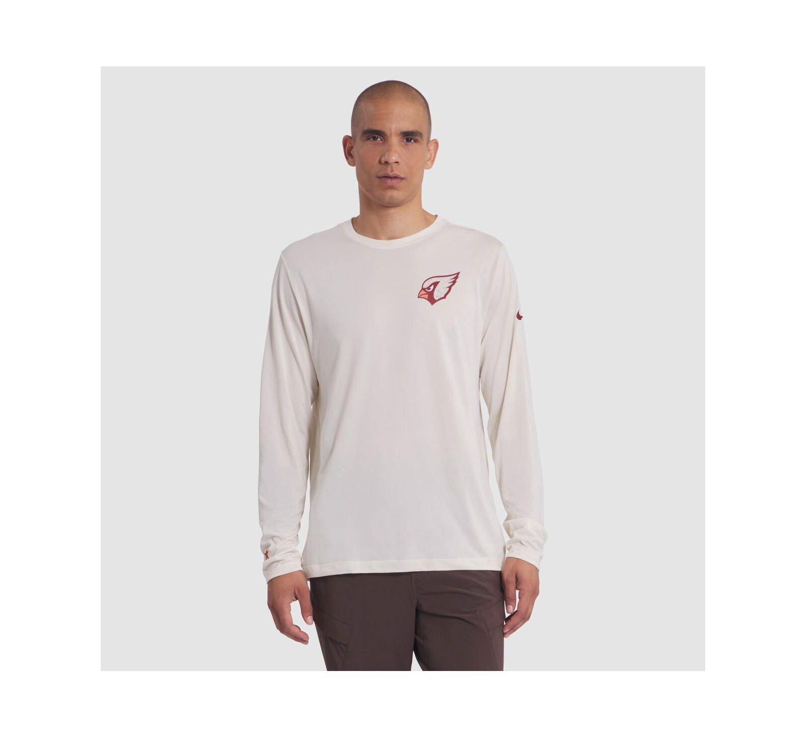 Nike Men's Natural Arizona Cardinals 2025 Rivalries Collection Sideline Legend Dri-FIT Long Sleeve T-Shirt