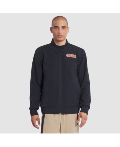 Мужская бомбер-куртка Nike San Francisco 49ers 2025 Rivalries Collection Sideline Full-Zip, черная