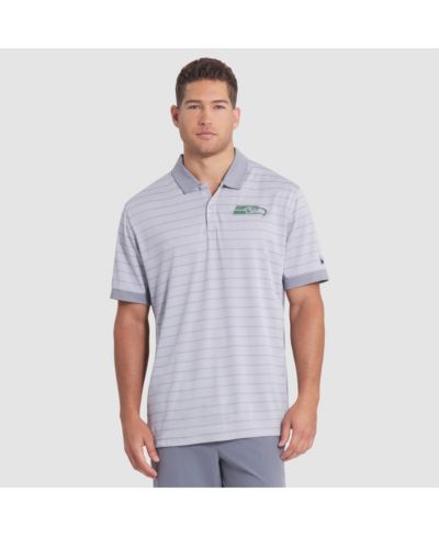 Nike Мужская рубашка поло Seattle Seahawks 2025 Rivalries Collection, серо-волка, Dri-FIT