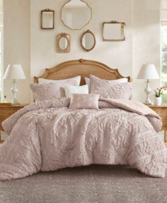 Madison Park Mona Sculpted Jacquard 5-Pc. Comforter Set, Full/Queen