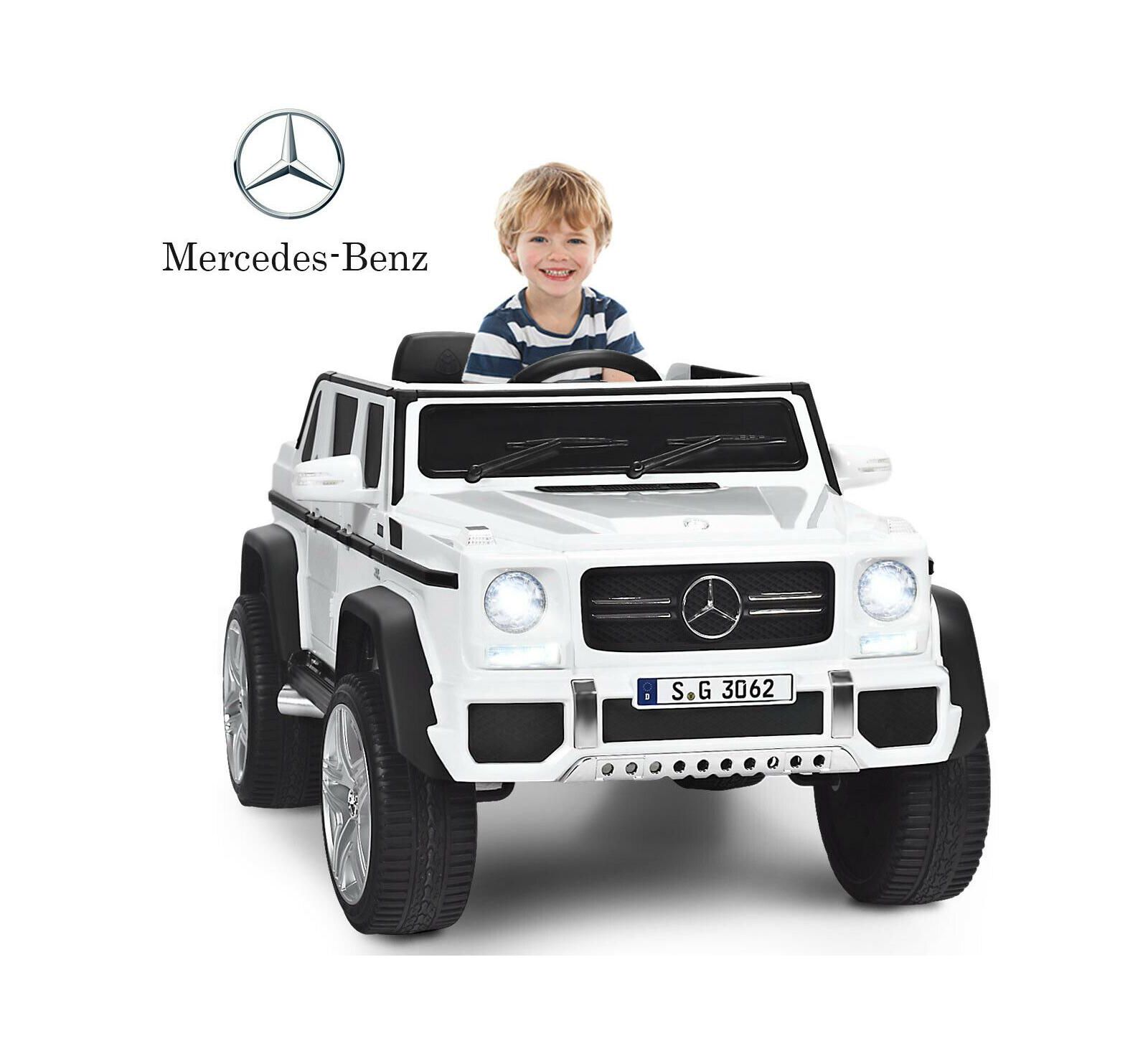 Электромобиль Hongge Mercedes-Benz 12V с пультом дистанционного управления, возраст 3+, лицензионный