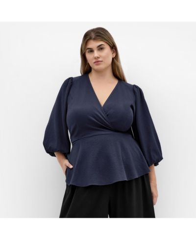 CITY CHIC Plus Size Celina Peplum Top
