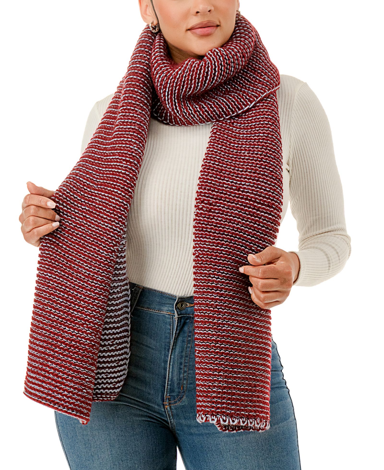Marcus Adler Knit Two Tone Scarf