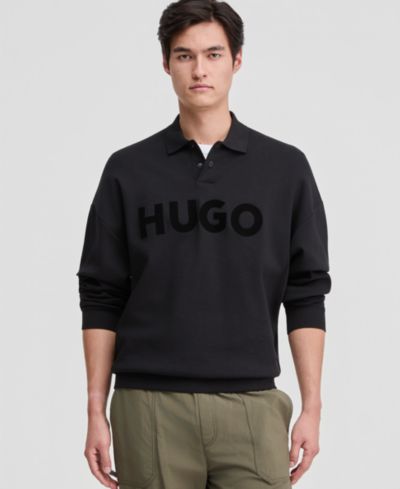 Hugo by Hugo Boss Мужской свитшот Polo с длинным рукавом и логотипом