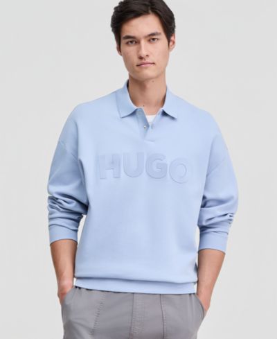 Hugo by Hugo Boss Мужской свитшот Polo с длинным рукавом и логотипом