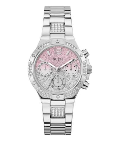 Женские многофункциональные часы GUESS серебристого цвета, 38mm