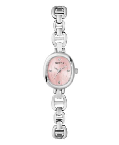 GUESS Women's Silver-Tone Analog Watch, 21mm