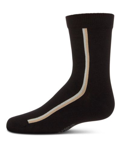 Носок MeMoi Boys Dual-Stripe Cotton-Rich Fine-Gauge Crew