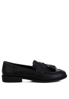 London Rag Womens Alibi Tassels Detail Loafers