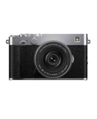Fujifilm X-E5 Mirrorless Camera with XF 23mm f/2.8 R WR Lens, Silver