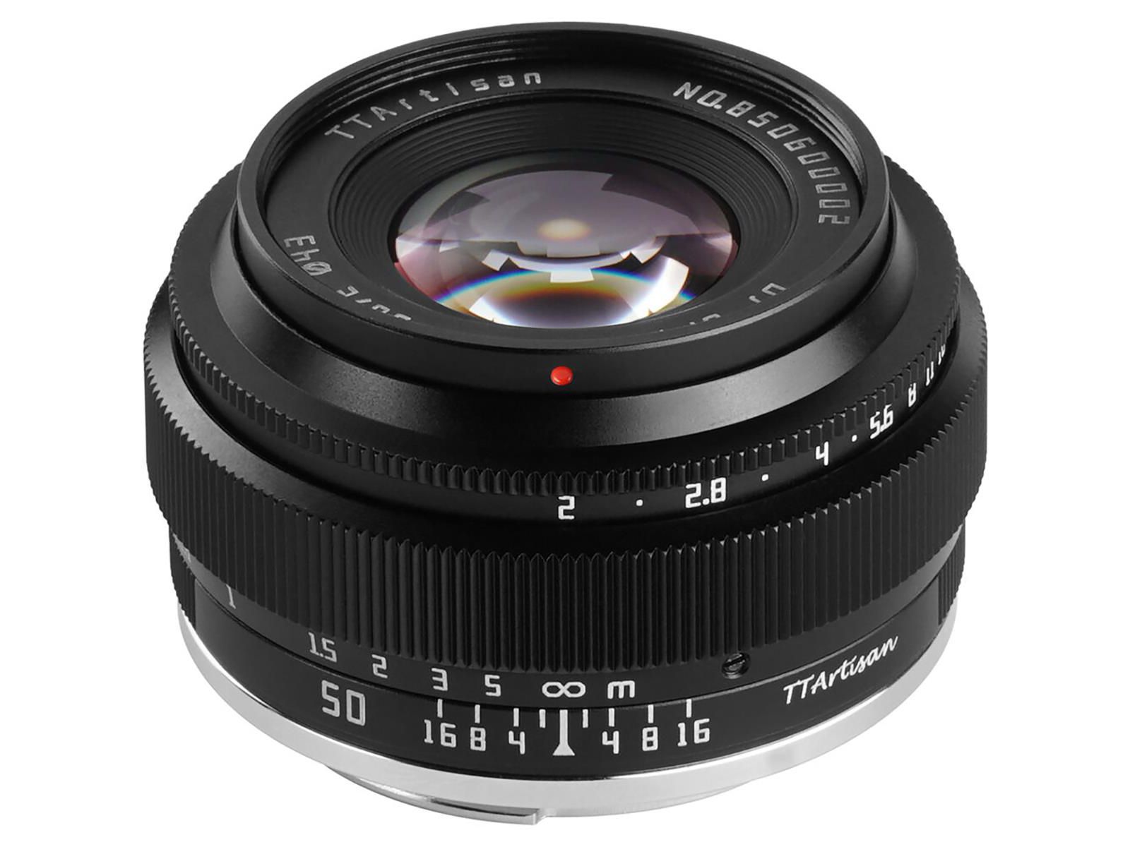 Объектив TTArtisan 50mm f/2 для Fujifilm X, черный