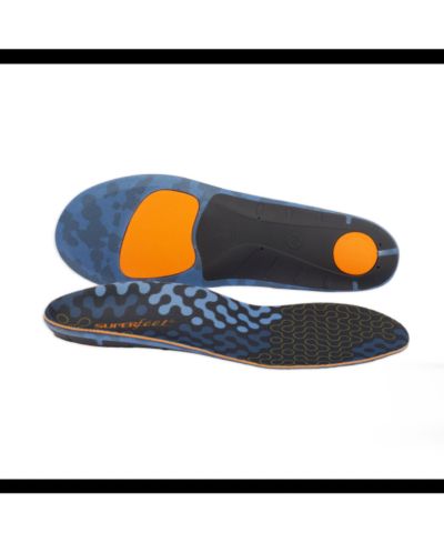 Superfeet Мужские стельки Run Cushion Medium Arch - Riviera - 2.5-5 Men / 4.5-6 Women