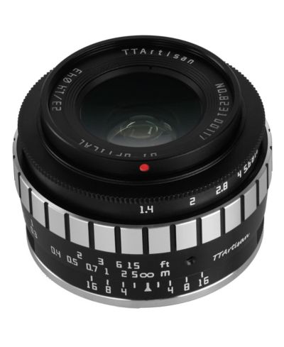 TTArtisan объектив 23mm f/1.4 для Fujifilm X, черный/серебристый