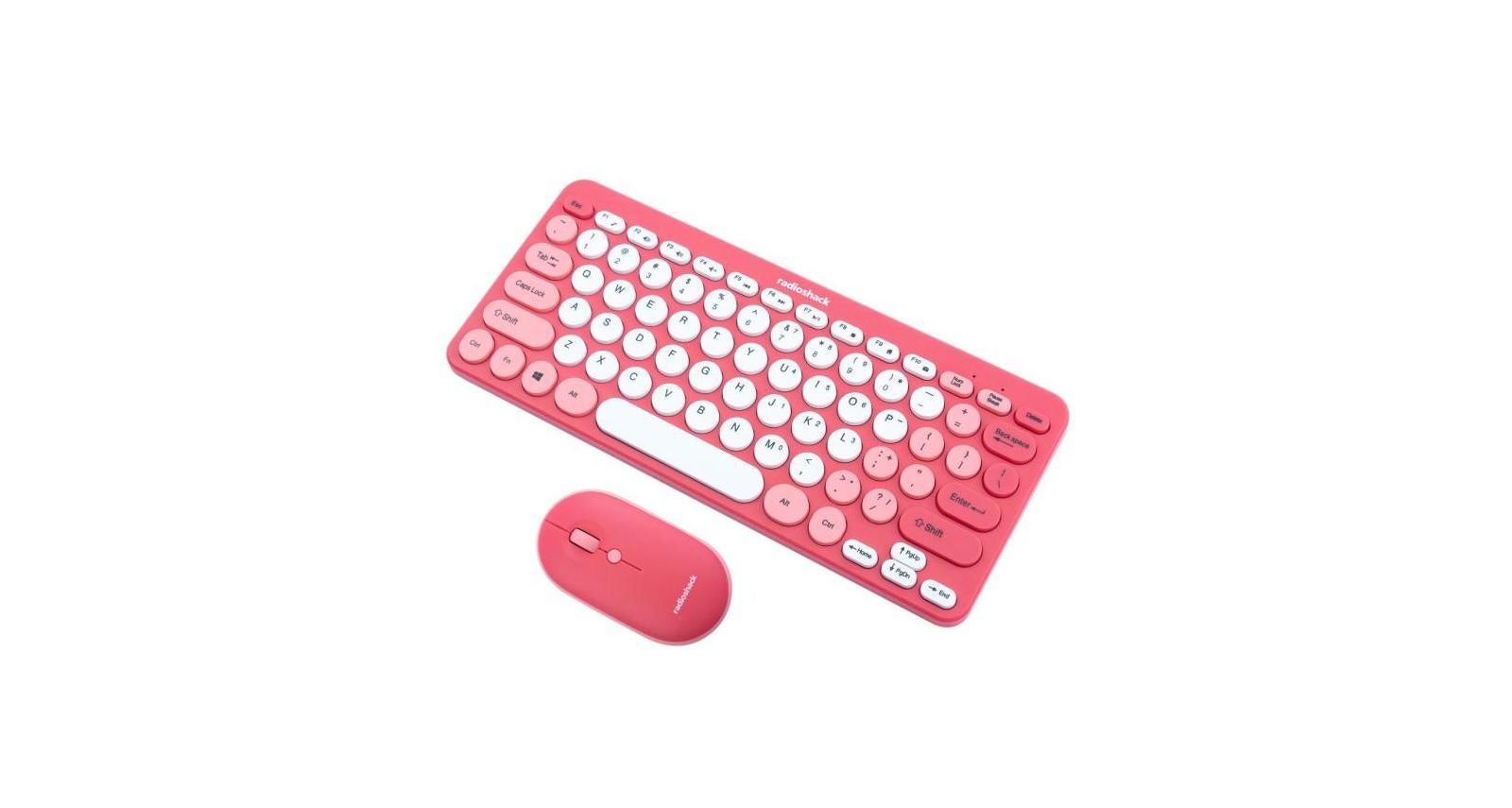 Radioshack 2.4G Wireless Ergonomic Quiet Keyboard and Mouse Combo for PC/Laptop/Tablet