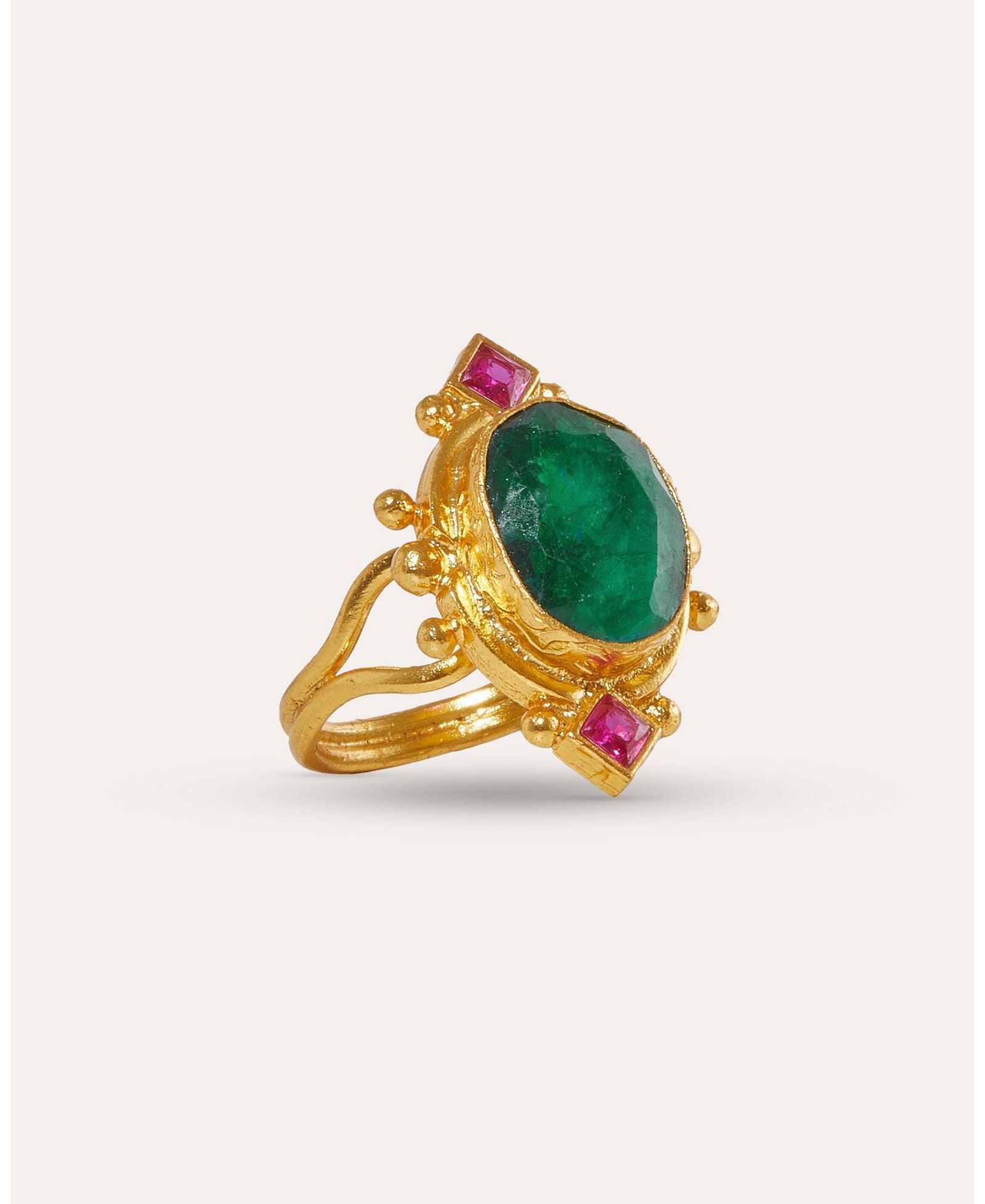 Кольцо Ottoman Hands Raina Emerald and Crystal