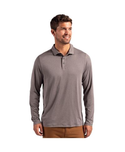 Мужское поло Cutter & Buck Coastline Epic Comfort из переработанных материалов с длинным рукавом