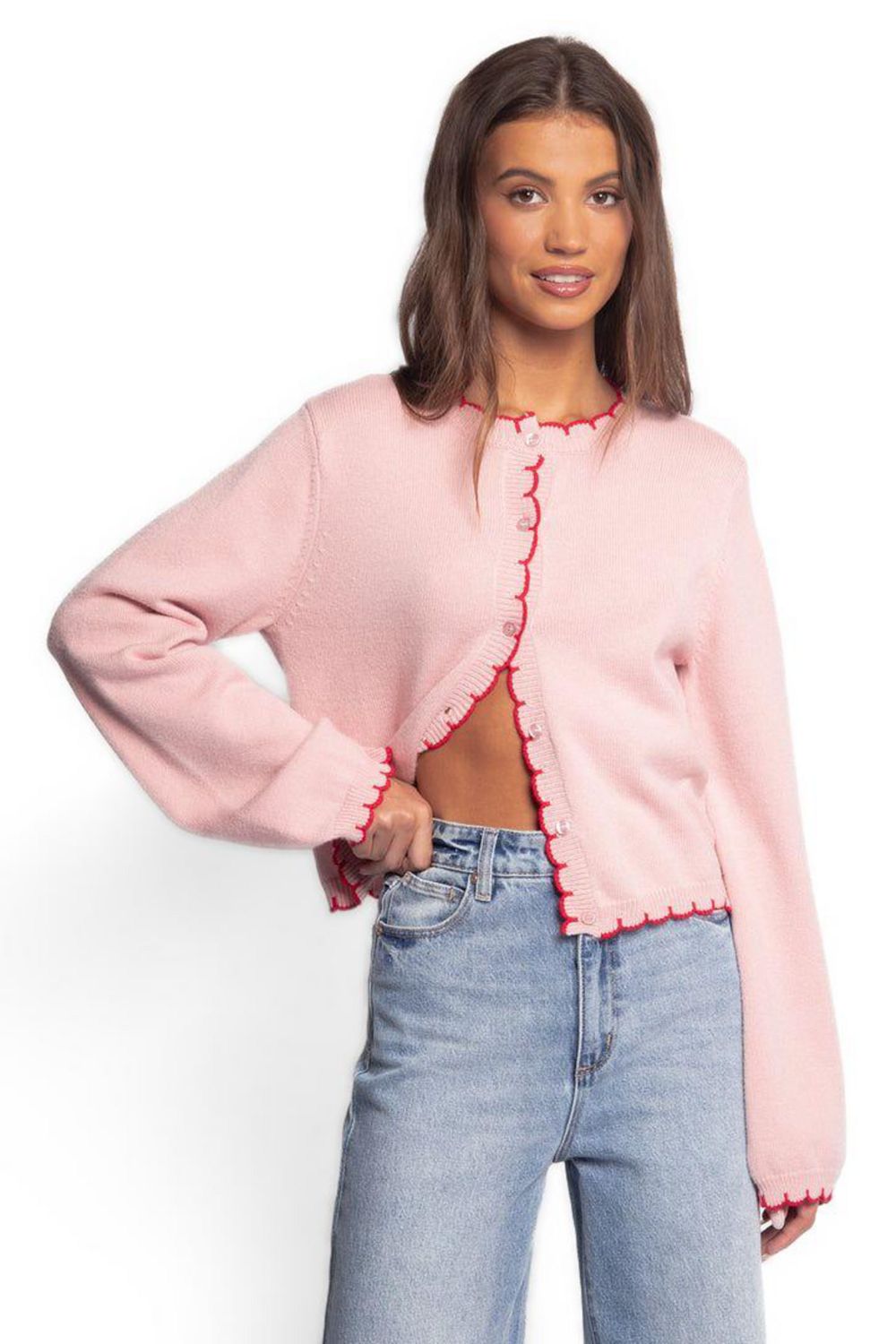 Petal and Pup Women's Payton Scallop Cardigan