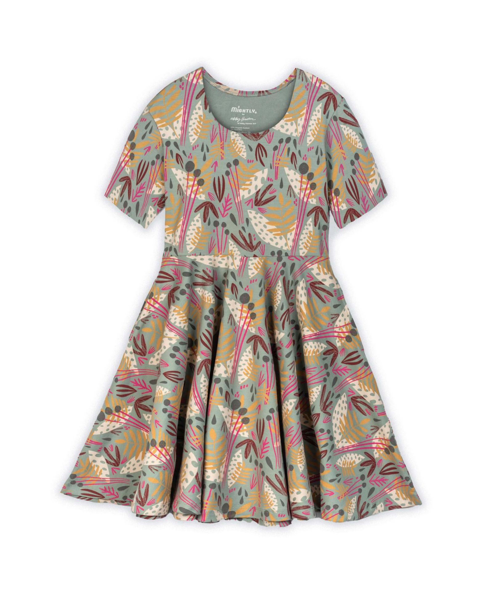 Детское платье Mightly Fair Trade Organic Cotton с коротким рукавом