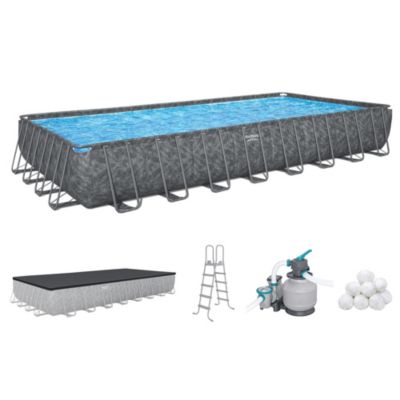 Набор прямоугольного надземного бассейна Bestway APX 365, 31'4" x 16' x 52"