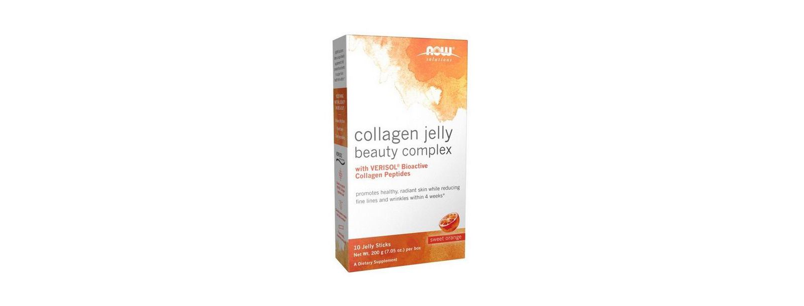 Желе-коллаген NOW Foods Beauty Complex Sweet Orange, 7.05 Oz / (10 Jelly Sticks)