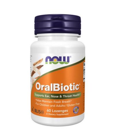 NOW Foods OralBiotic Blis K12, 60 Lozenges