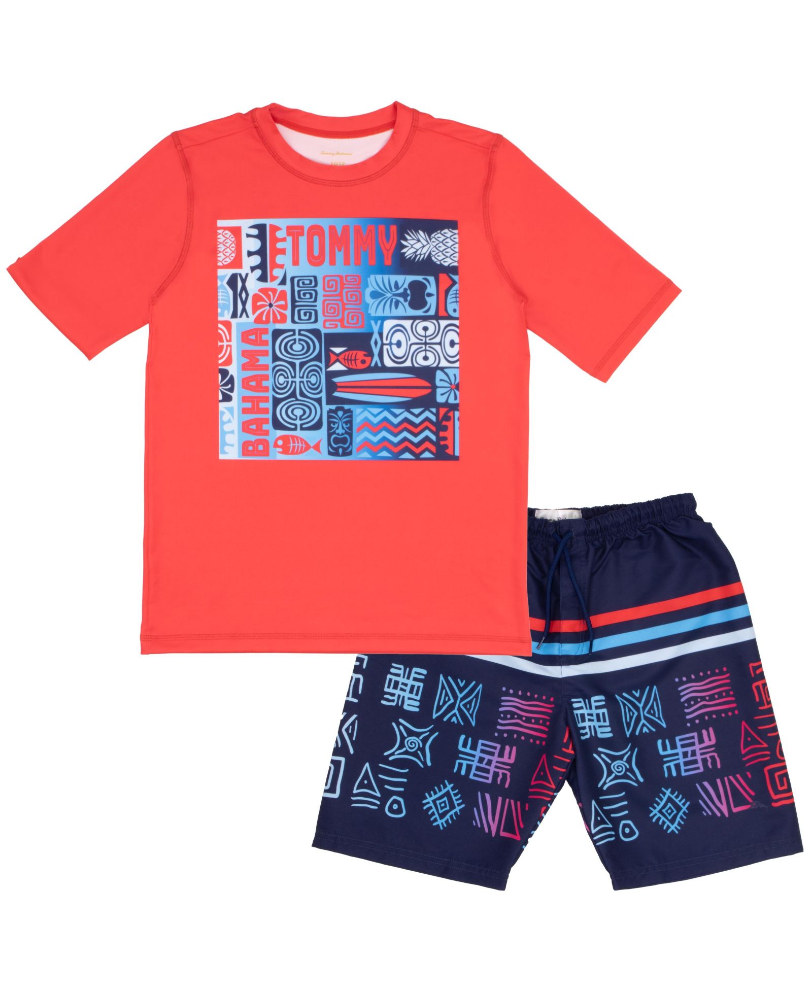 Tommy Bahama комплект купальника для мальчиков из 2 предметов: рашгард и плавательные шорты