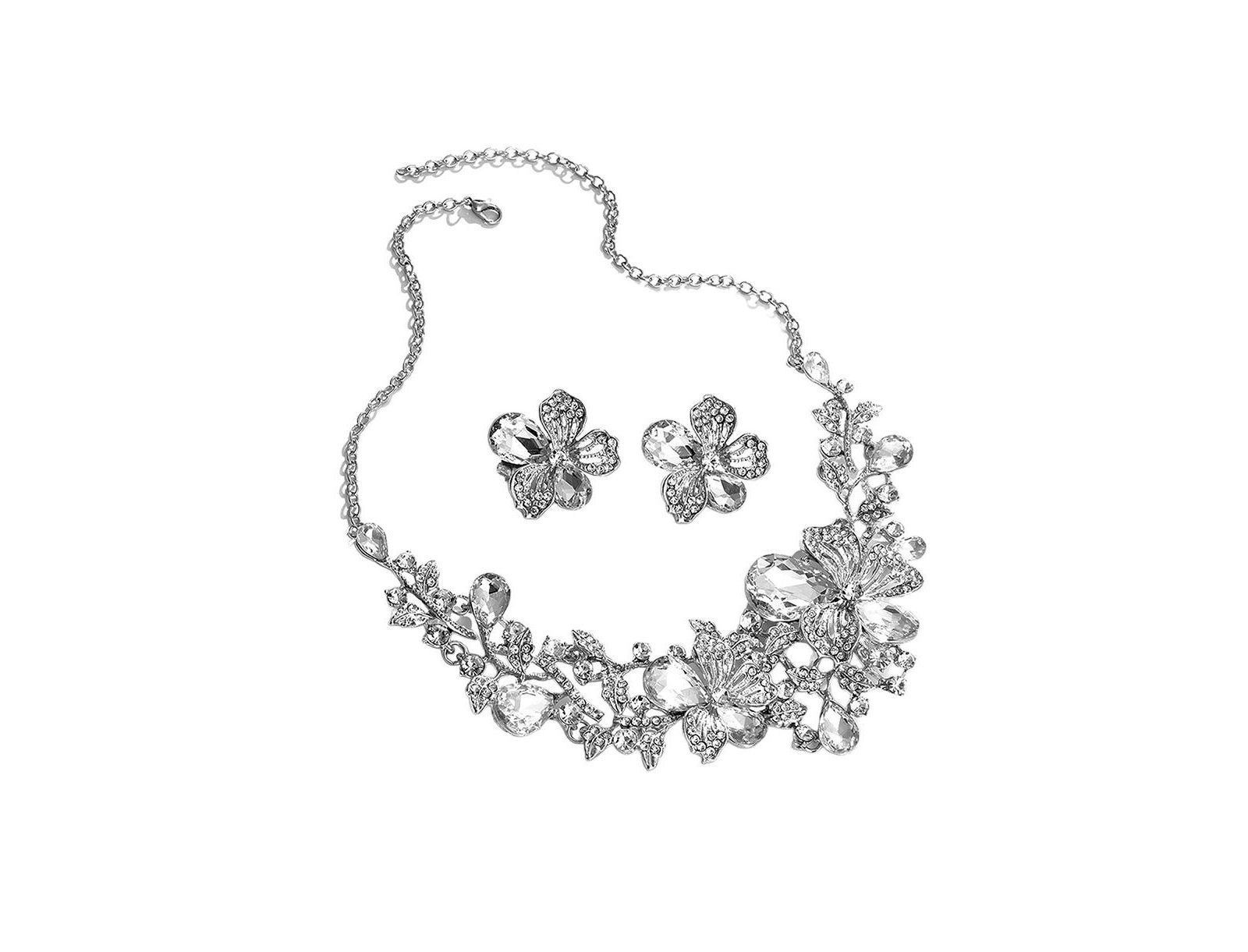 Ювелирный набор SOHI Silver Flora, 2 предмета