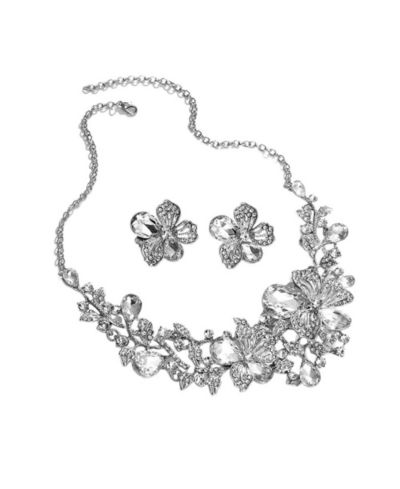 Ювелирный набор SOHI Silver Flora, 2 предмета