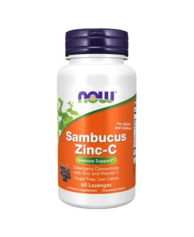 БАД NOW Foods Sambucus Zinc-C, 60 Lozenges