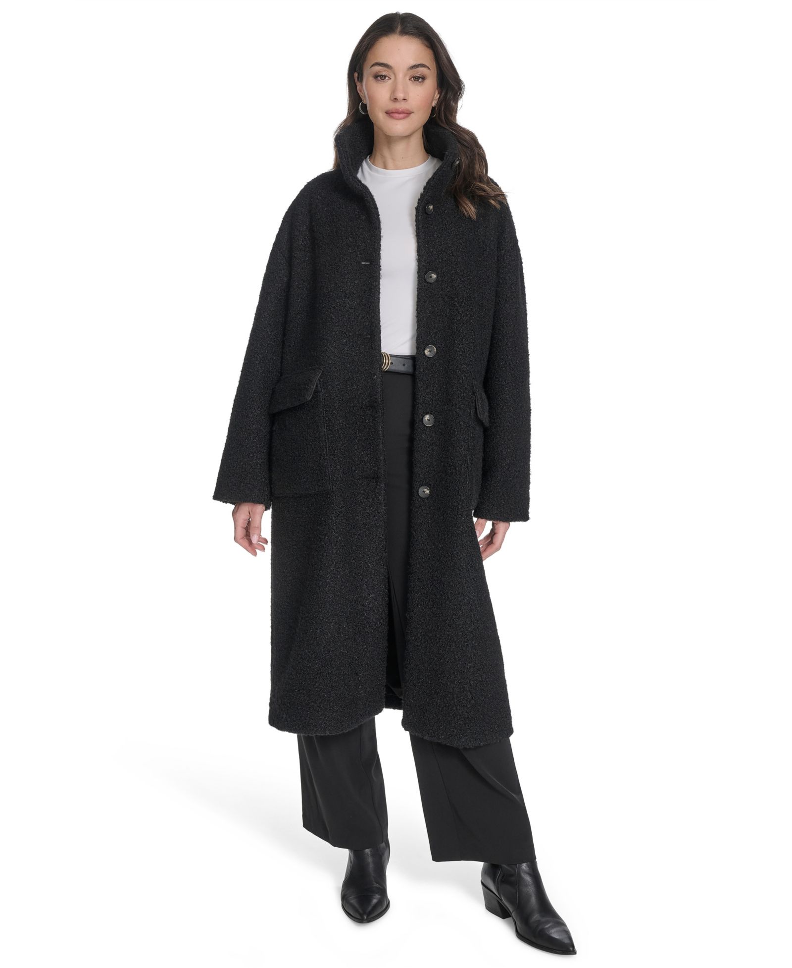 Levi's Women's Regular Boucle Stand Collar Car Coat