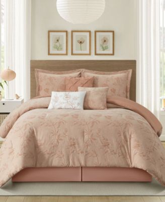 Stratford Park Kursia Floral 7-Pc. Comforter Set, California King
