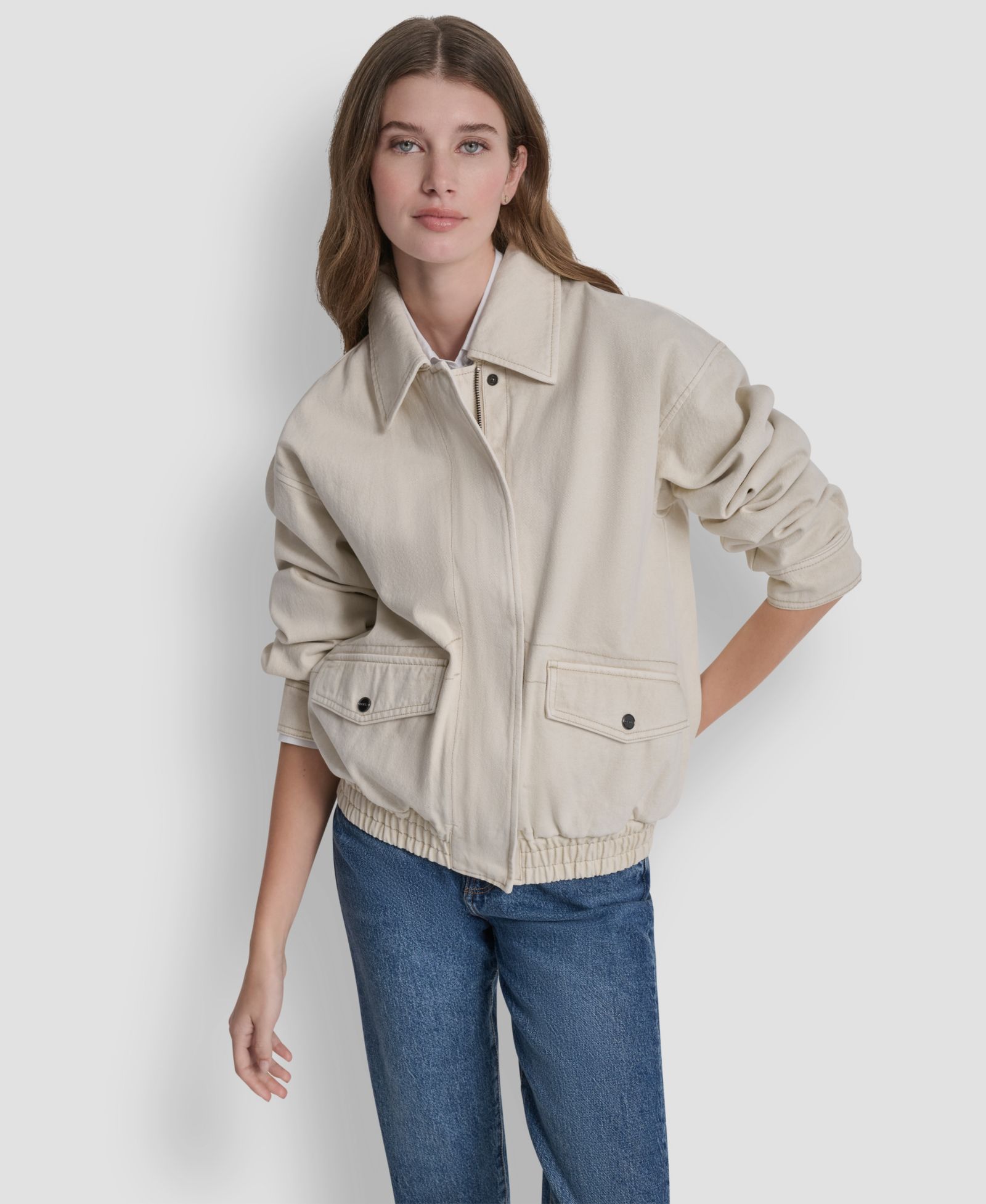 Женская куртка DKNY Denim Bomber Coat