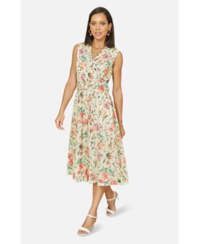 Платье миди Yumi Women's Mesh Stretch