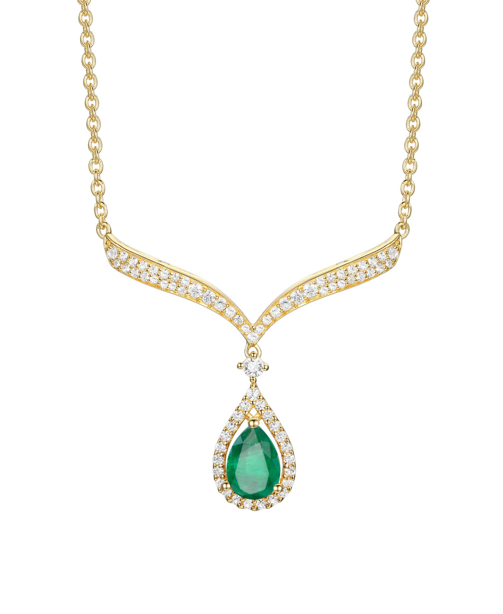 Колье Macy's Sapphire и Diamond в белом золоте 14k