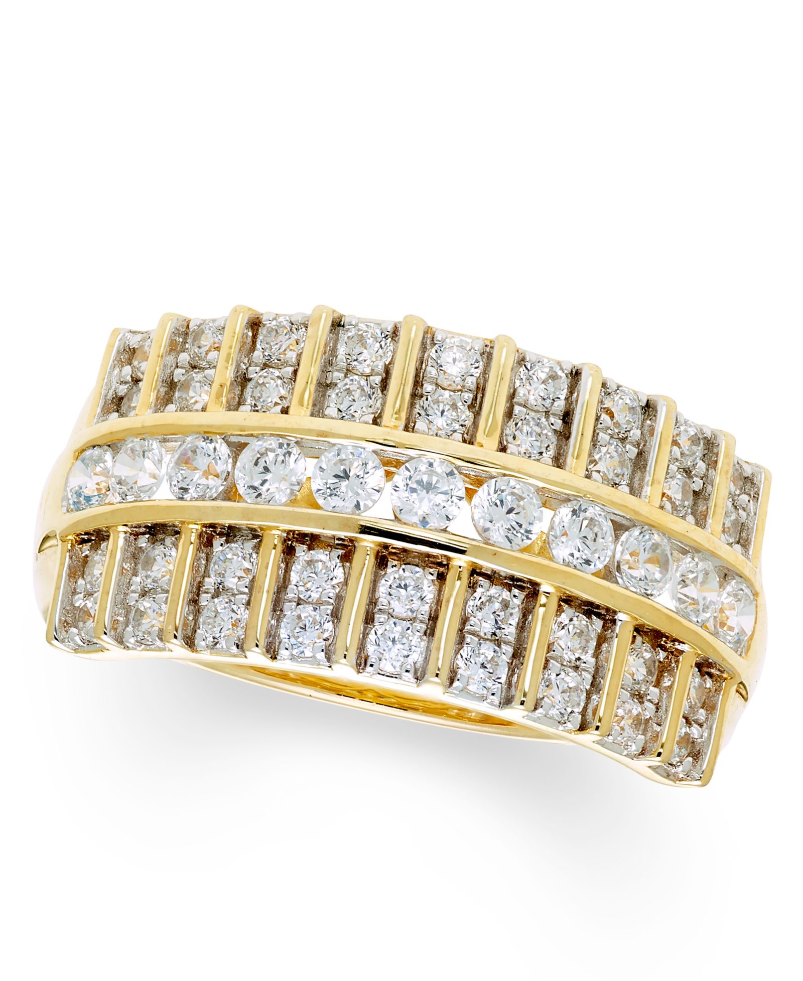 Бриллиантовое кольцо Macy's (1 ct. t.w.) в 14k желтом золоте