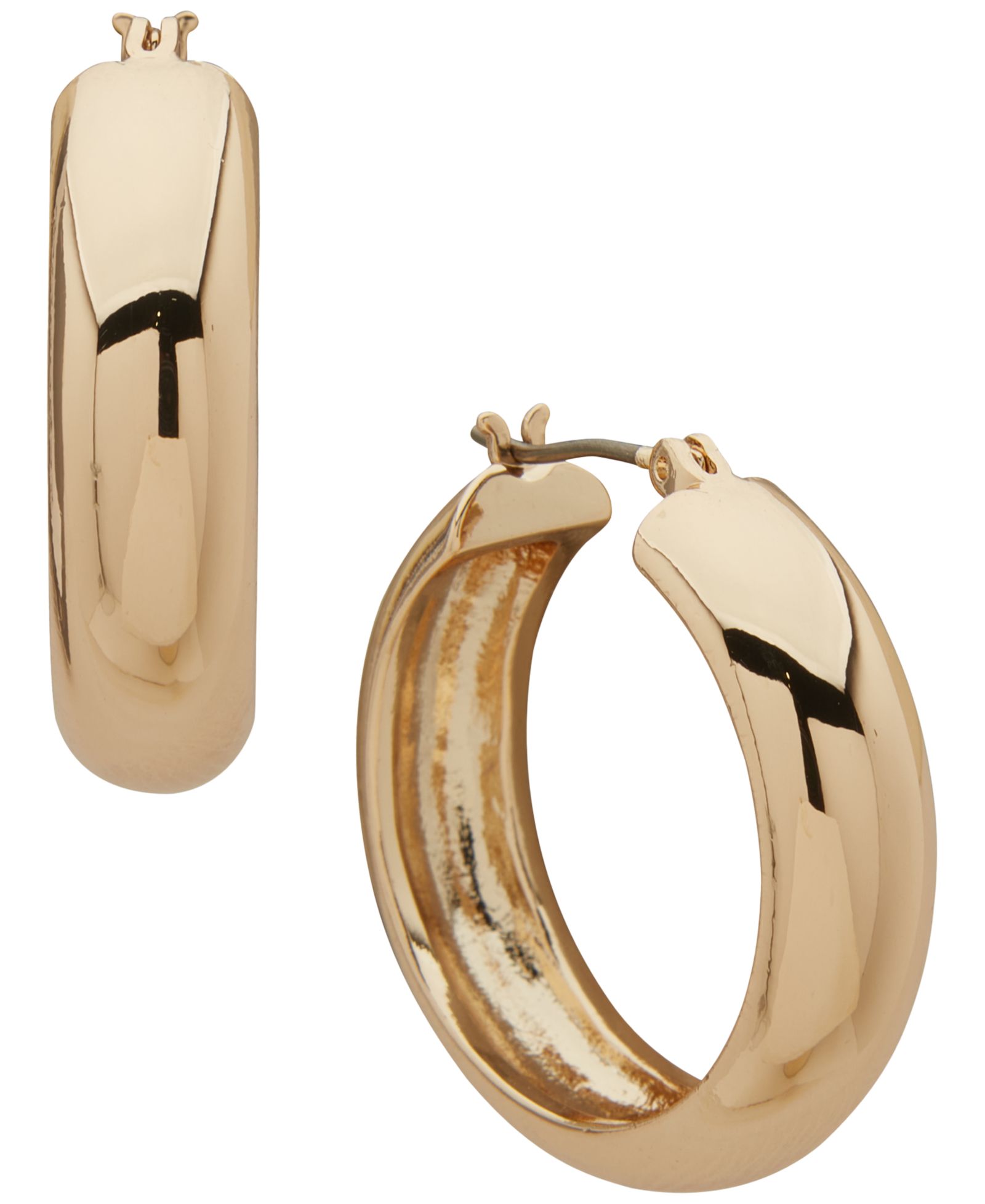 Серьги-кольца KARL LAGERFELD PARIS Gold-Tone Thick Hoop