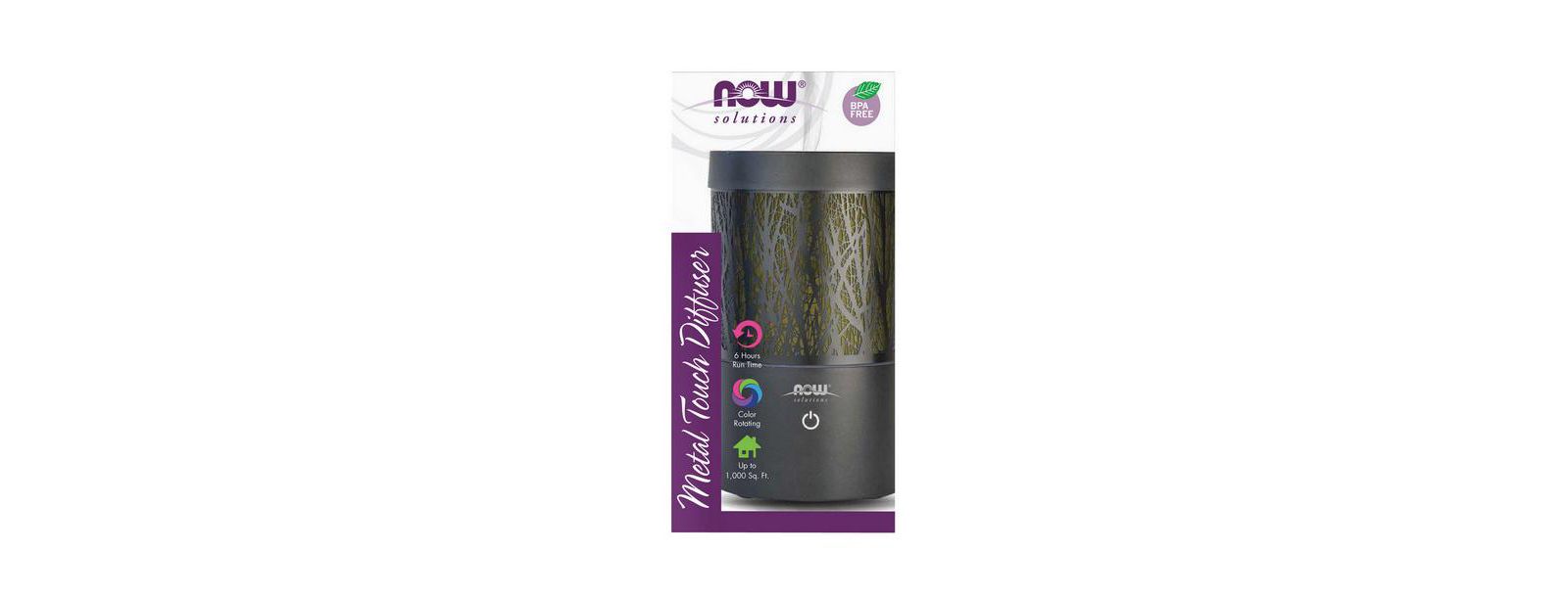NOW Foods Ультразвуковой металлический масляный диффузор, 1 шт