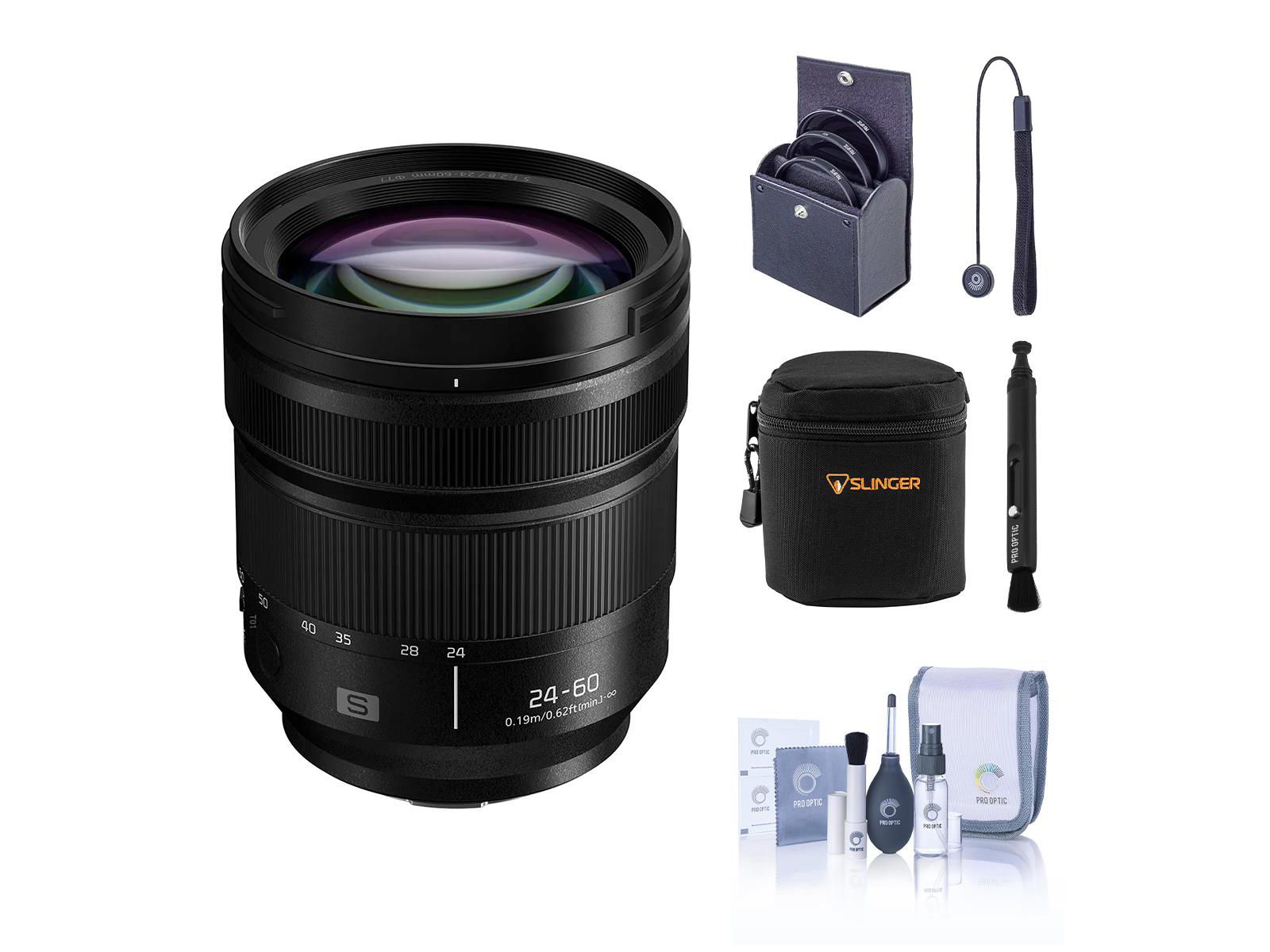 Panasonic LUMIX S 24-60mm f/2.8 Lens for L Mount, Bundle w/Included Value